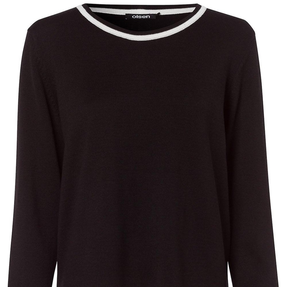 Olsen Black & White Knit Jumper $33 SZ8 New